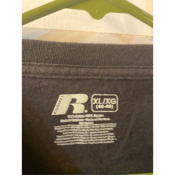 Appalachian state university long sleeved black Russel tshirt xl 46-48 mens - Picture 2 of 6